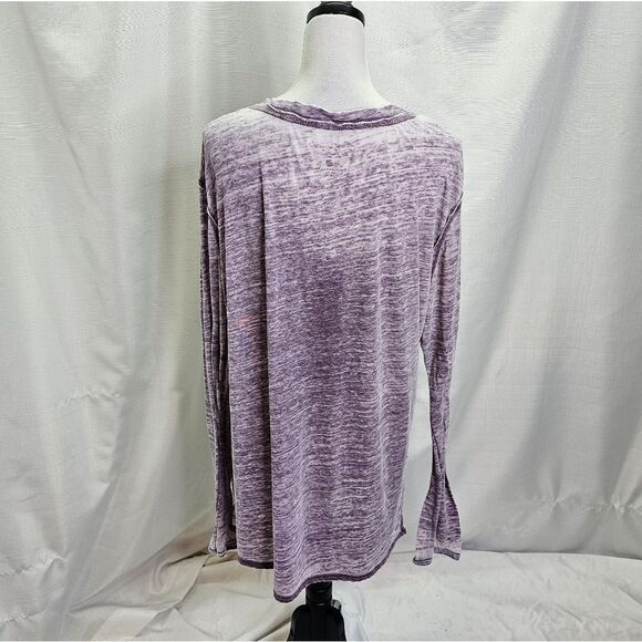 Live Outside the Limits Purple Burnout Long Sleeve Tee Size 3X - Picture 9 of 9